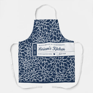 Dahlia Floral Muster Artisan All-Over Print Schür Schürze