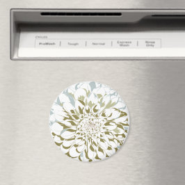 Dahlia flower refrigerator magnet