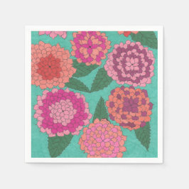 Dahlia Garden Serviette