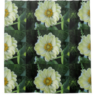 Dahlia Hellgelbe Blume Duschvorhang
