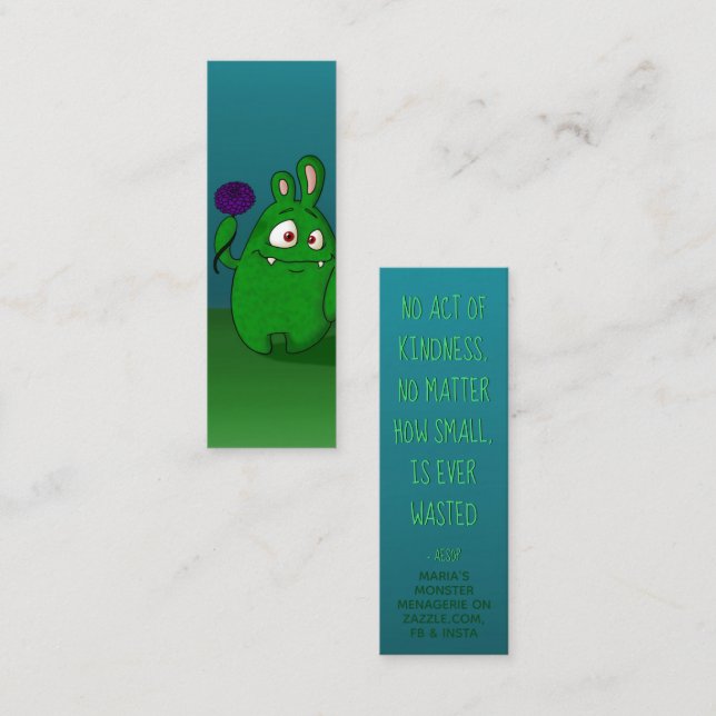 Dahlia Kindness Cards Mini Visitenkarte (Vorne/Hinten)