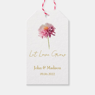 Dahlia Lass Liebe Hochzeits-Samen wachsen Geschenkanhänger