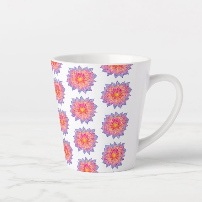 Dahlia Latte Tasse (Rechts)