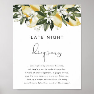 DAHLIA Lemon Spate Night Diapers Game Poster