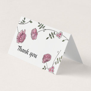 Dahlia Mariage, cartes de remerciements