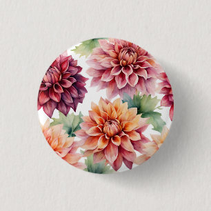 Dahlia Painting Button