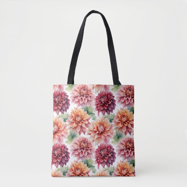 Dahlia Painting Tasche (Vorderseite)
