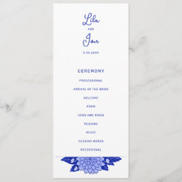 Dahlia Personalisiert Wedding Program Programm