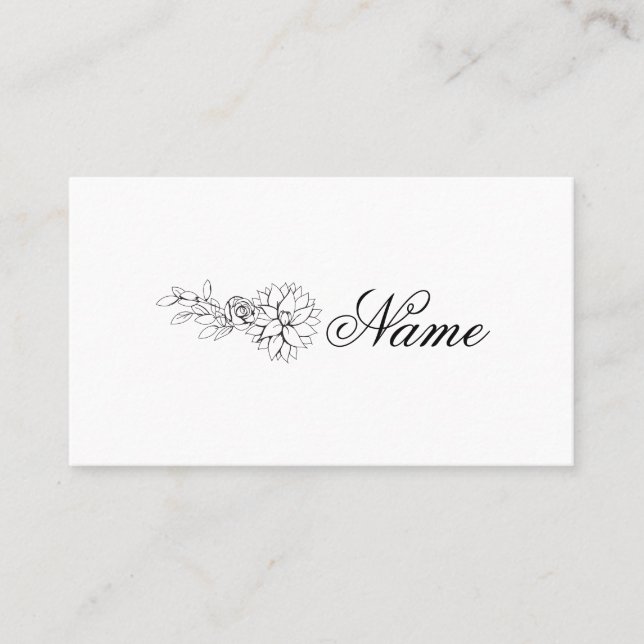 Dahlia Platzkarten (Vorderseite)