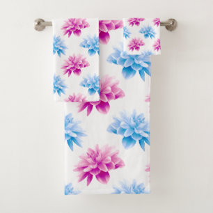 Dahlia Rose, Dahla Bleue, Motif Floral, Fleurs