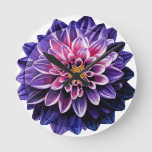 Dahlia Runde Wanduhr