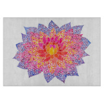 Dahlia Square Schneidebrett