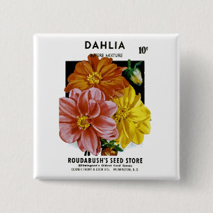 Dahlia-Vintage-Samenpaket Button