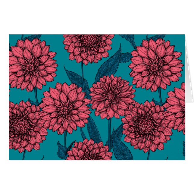 Dahlias (Vorderseite (Horizontal))
