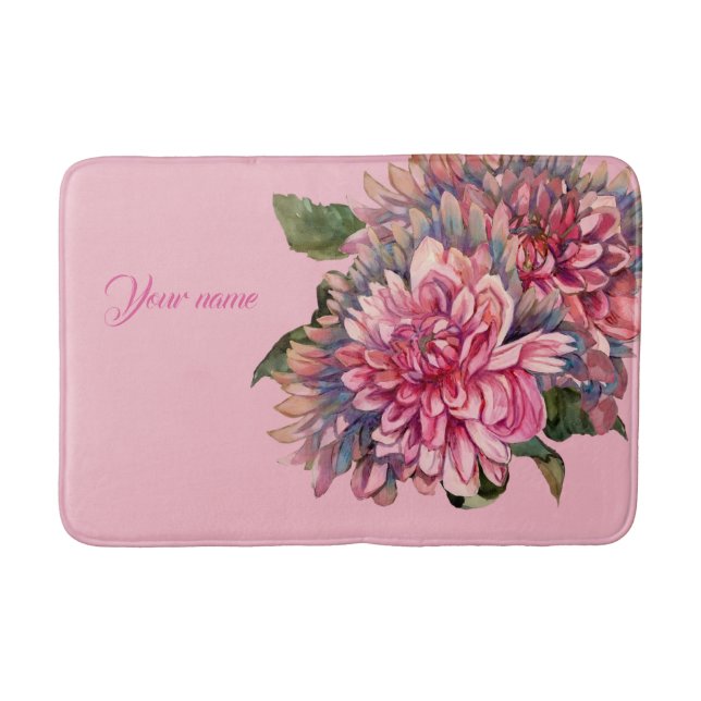 Dahlias-Blume Badematte (Vorderseite)