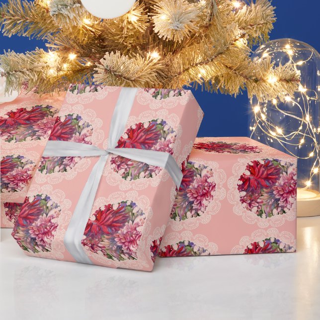 Dahlias-Blume Geschenkpapier (Feiertage)