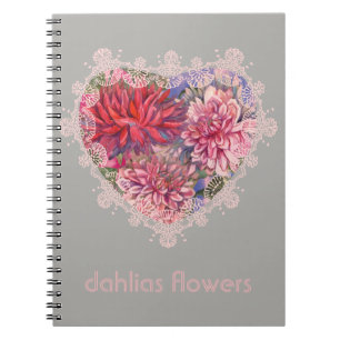 Dahlias-Blume Notizblock