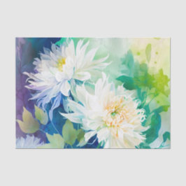 DAHLIAS-Entcoupage Seidenpapier