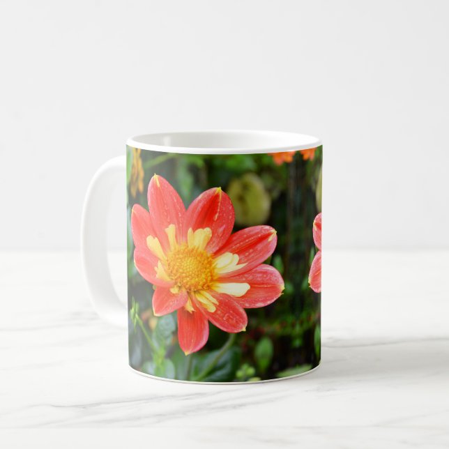 Dahlias floral kaffeetasse (Vorderseite Links)