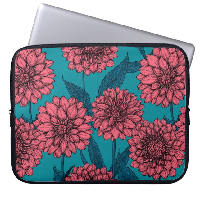 Dahlias Laptopschutzhülle (Vorderseite)