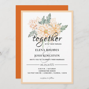 Dahlias - Marmalade Mariage Invitation