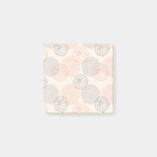 Dahlias Post It Notes Post-it Klebezettel (Vorderseite)