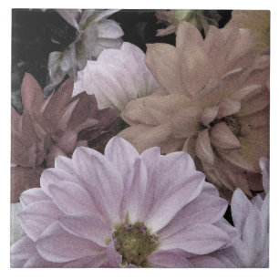 Dahlie-Blumen-Garten-abstrakte Fliese