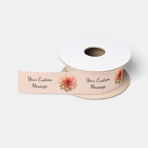 Dahlie-Blumen Satinband