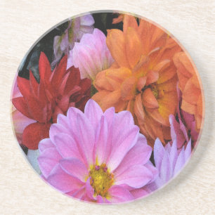 Dahlie-Blumenblätter Untersetzer