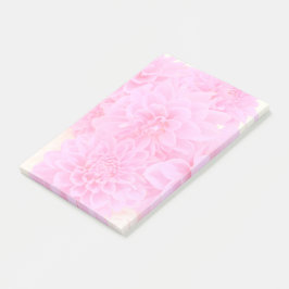 Dahlien in weichrosa post-it klebezettel