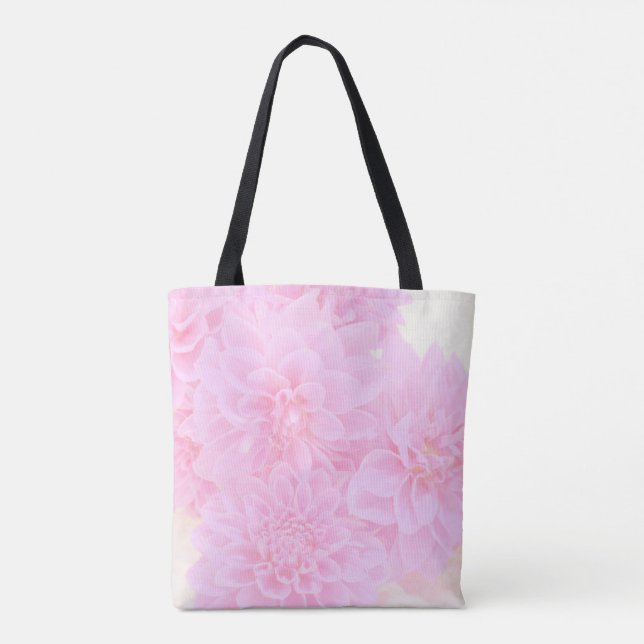 Dahlien in weichrosa tasche (Rückseite)