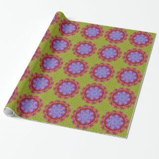 Dahlien u. Clematis-Packpapier Geschenkpapier