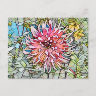 DAHLIENBLUME POSTKARTE