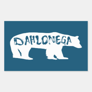 Dahlonega Georgia Bear Rechteckiger Aufkleber