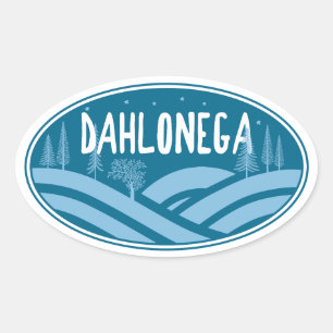Dahlonega Georgia im Freien Ovaler Aufkleber