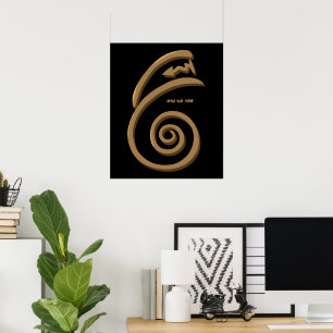 Dai Ko Myo Heilung Reiki Symbol Hand Drawing Art Poster