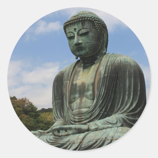 Daibutsu Runder Aufkleber (Vorderseite)