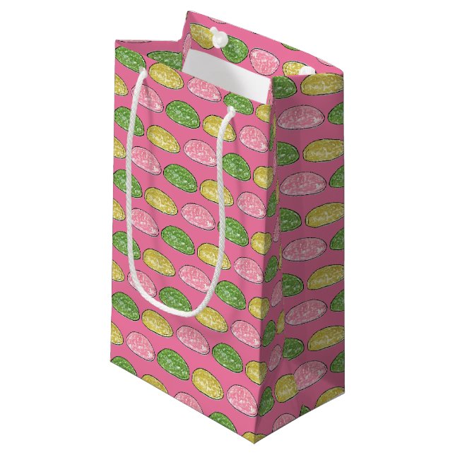 Daifuku Mochi Japanischer Neujahrskuchen Kleine Geschenktüte (Vorderseite Schrägansicht)