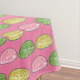 Daifuku Mochi Japanischer Neujahrskuchen Tischdecke