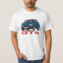 Daihatsu Charade GTti Turbo, blau mit Abzeichen - 
