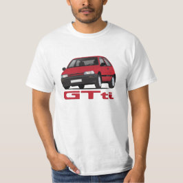 Daihatsu Charade GTti Turbo, rot mit Abzeichen - g T-Shirt