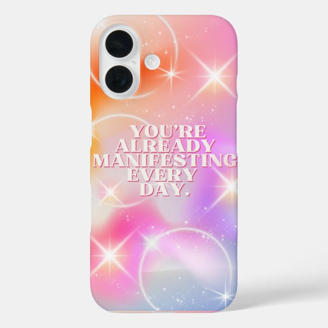 Daily Affirmation, Law of Attraction, Motivational iPhone 16 Hülle (Rückseite)