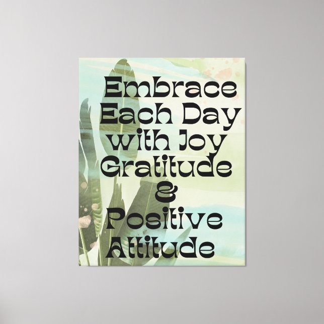 Daily Affirmation stretched canva print Leinwanddruck (Vorderseite)