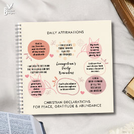 Daily Bible Affirmations Reminders Prayer Notizbuch