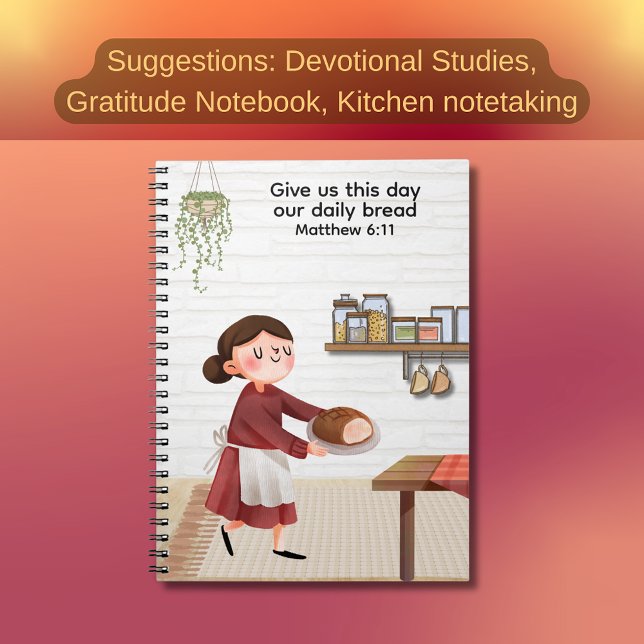 Daily Bread – Faith & Gratitude Notizblock (Give us this day journal)