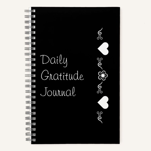 Daily Dankbarkeit Journal Sprial-Notebook Notizbuch (Vorderseite)