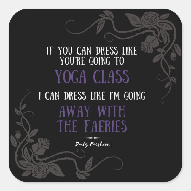 Daily Faeshion Slogan - Schwarzer Sticker (Vorderseite)