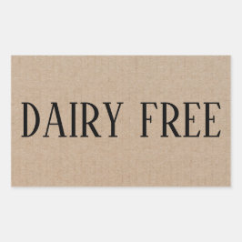 Daily Free Allergy Safe Rechteckiger Aufkleber