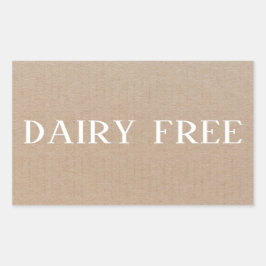 Daily Free Allergy Safe Rechteckiger Aufkleber