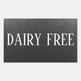 Daily Free Allergy Safe Rechteckiger Aufkleber